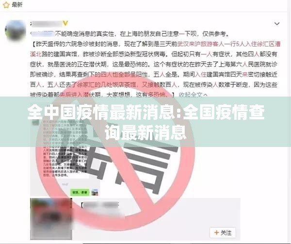全中国疫情最新消息:全国疫情查询最新消息 全中国疫情最新消息:全国疫情查询最新消息