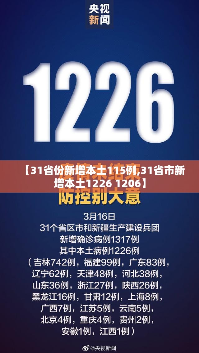 【31省份新增本土115例,31省市新增本土1226 1206】 【31省份新增本土115例,31省市新增本土1226 1206】