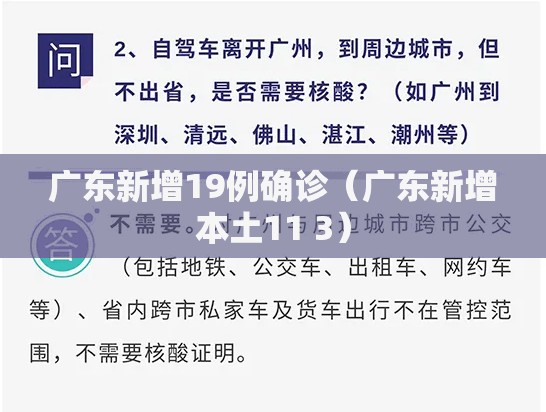 广东新增19例确诊(广东新增本土11 3) 广东新增19例确诊(广东新增本土11 3)