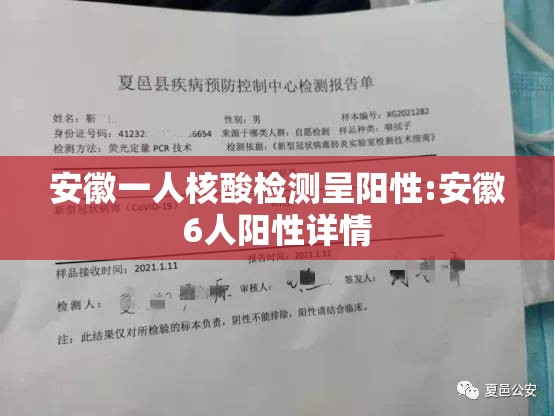 安徽一人核酸检测呈阳性:安徽6人阳性详情 安徽一人核酸检测呈阳性:安徽6人阳性详情