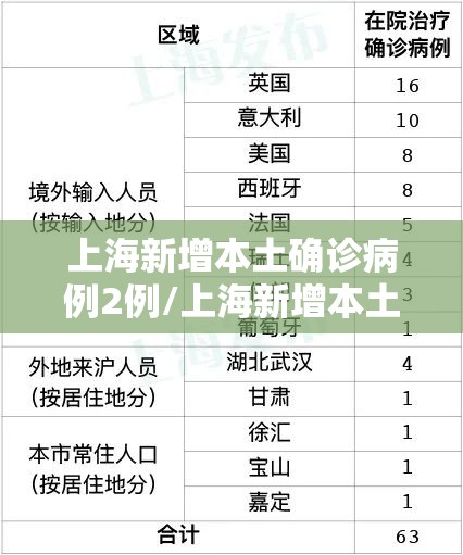 上海新增本土确诊病例2例/上海新增本土确诊病例2例 上海新增本土确诊病例2例/上海新增本土确诊病例2例