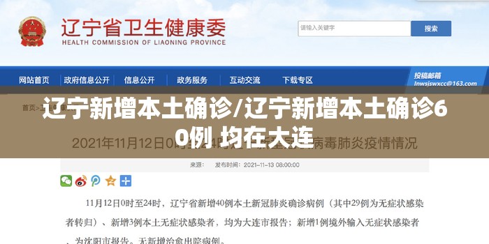 辽宁新增本土确诊/辽宁新增本土确诊60例 均在大连 辽宁新增本土确诊/辽宁新增本土确诊60例 均在大连