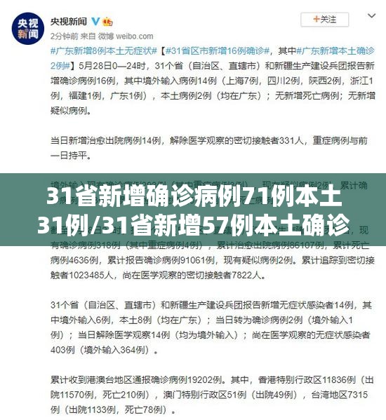 31省新增确诊病例71例本土31例/31省新增57例本土确诊 31省新增确诊病例71例本土31例/31省新增57例本土确诊