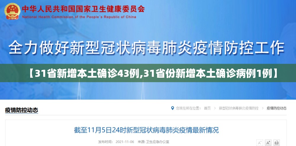 【31省新增本土确诊43例,31省份新增本土确诊病例1例】