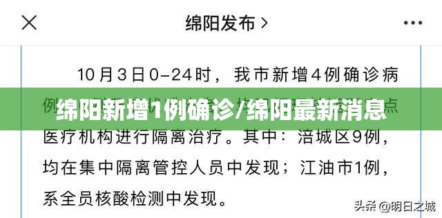 绵阳新增1例确诊/绵阳最新消息 绵阳新增1例确诊/绵阳最新消息