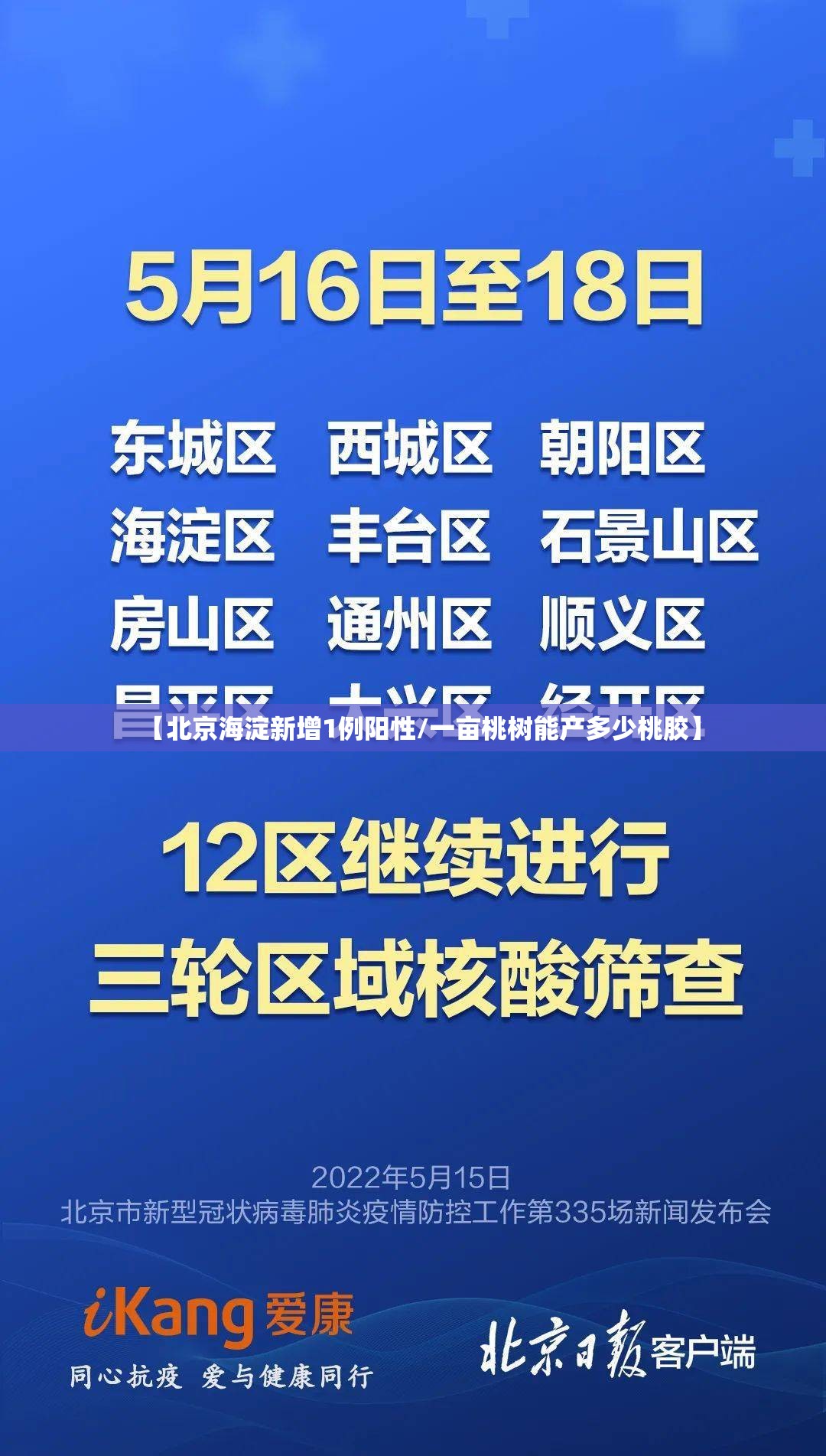 【北京海淀新增1例阳性/一亩桃树能产多少桃胶】 【北京海淀新增1例阳性/一亩桃树能产多少桃胶】