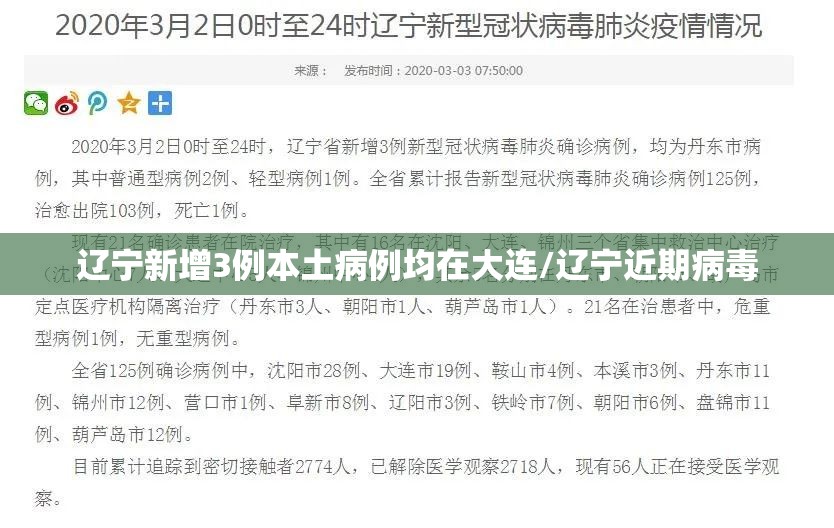 辽宁新增3例本土病例均在大连/辽宁近期病毒