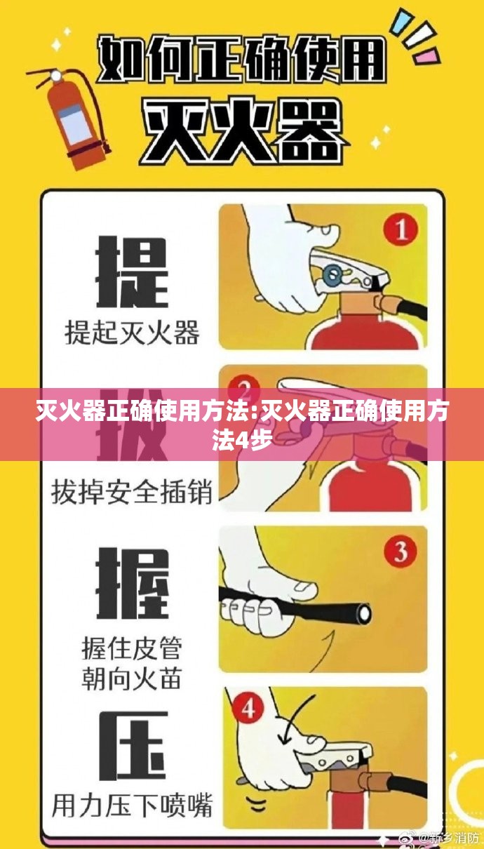 灭火器正确使用方法:灭火器正确使用方法4步