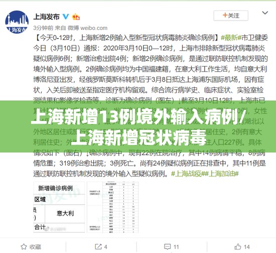 上海新增13例境外输入病例/上海新增冠状病毒