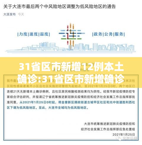 31省区市新增12例本土确诊:31省区市新增确诊101例 其中本土98例 31省区市新增12例本土确诊:31省区市新增确诊101例 其中本土98例