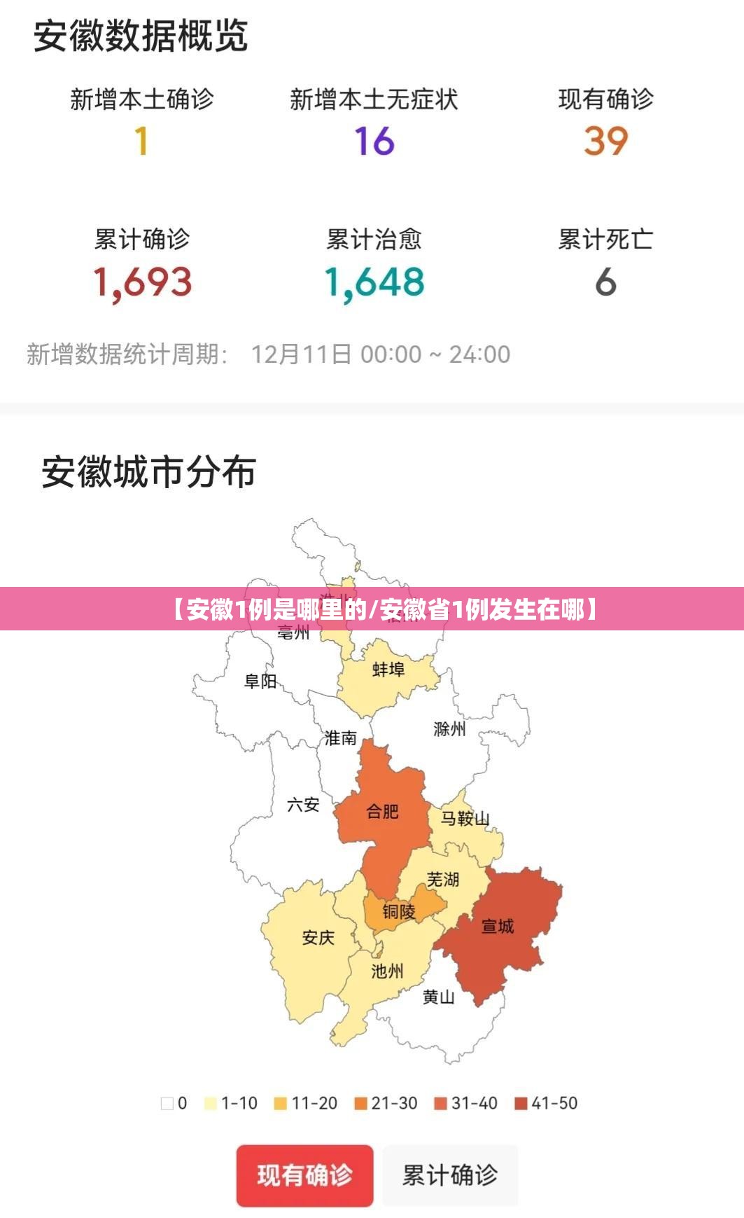 【安徽1例是哪里的/安徽省1例发生在哪】