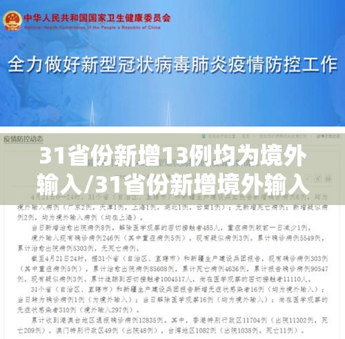 31省份新增13例均为境外输入/31省份新增境外输入确诊病例 31省份新增13例均为境外输入/31省份新增境外输入确诊病例