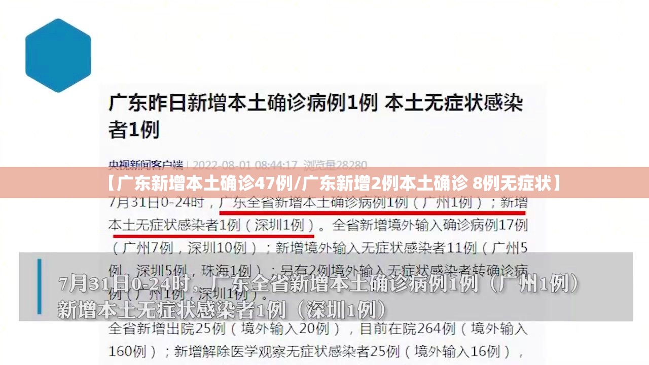【广东新增本土确诊47例/广东新增2例本土确诊 8例无症状】 【广东新增本土确诊47例/广东新增2例本土确诊 8例无症状】