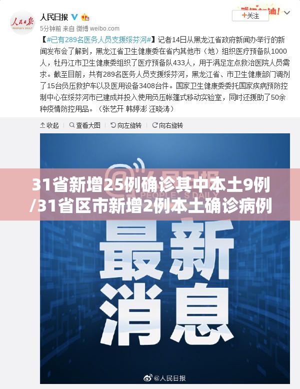 31省新增25例确诊其中本土9例/31省区市新增2例本土确诊病例 31省新增25例确诊其中本土9例/31省区市新增2例本土确诊病例