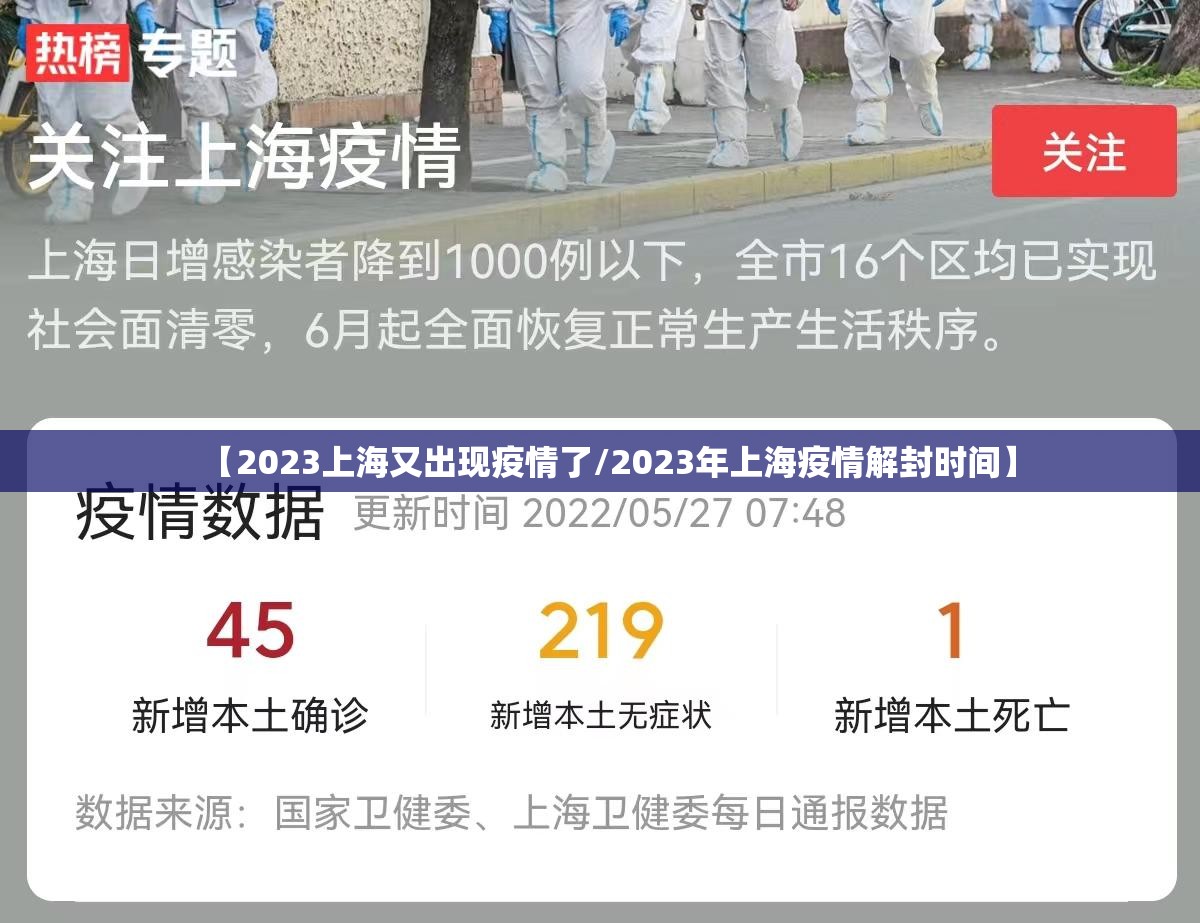 【2023上海又出现疫情了/2023年上海疫情解封时间】 【2023上海又出现疫情了/2023年上海疫情解封时间】
