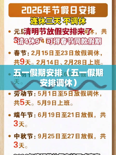 五一假期安排(五一假期安排调休) 五一假期安排(五一假期安排调休)