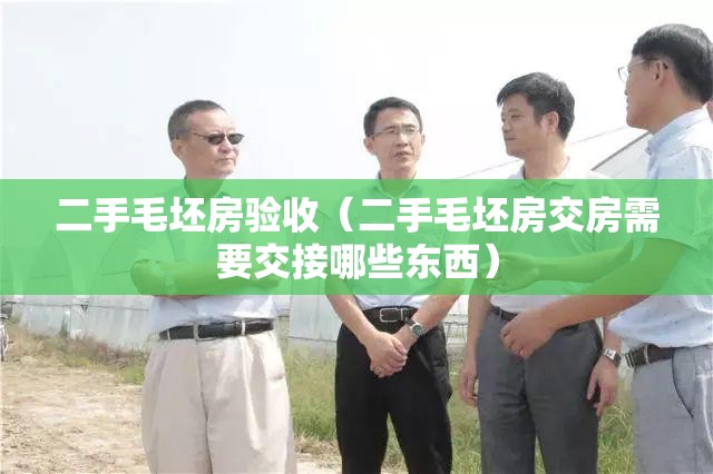 二手毛坯房验收（二手毛坯房交房需要交接哪些东西）