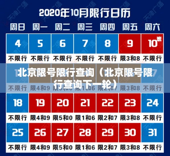 北京限号限行查询(北京限号限行查询下一轮) 北京限号限行查询(北京限号限行查询下一轮)