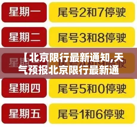【北京限行最新通知,天气预报北京限行最新通知】