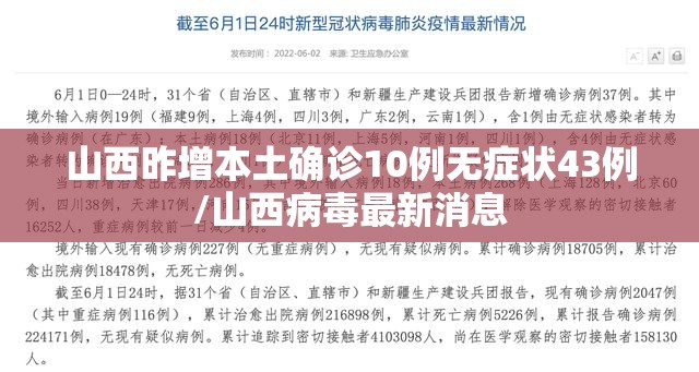 山西昨增本土确诊10例无症状43例/山西病毒最新消息 山西昨增本土确诊10例无症状43例/山西病毒最新消息