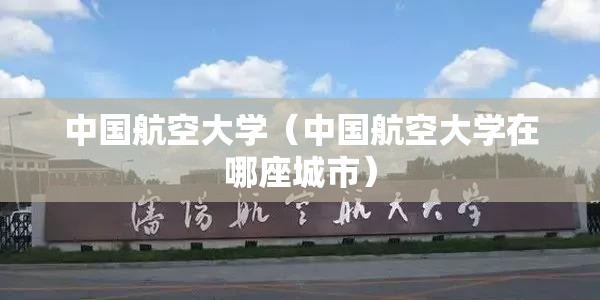 中国航空大学（中国航空大学在哪座城市）