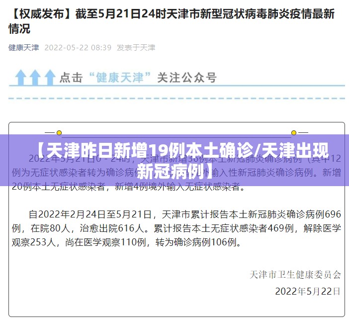 【天津昨日新增19例本土确诊/天津出现新冠病例】 【天津昨日新增19例本土确诊/天津出现新冠病例】