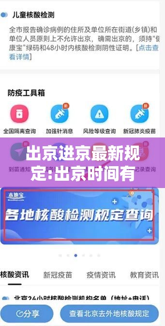 出京进京最新规定:出京时间有规定时间吗