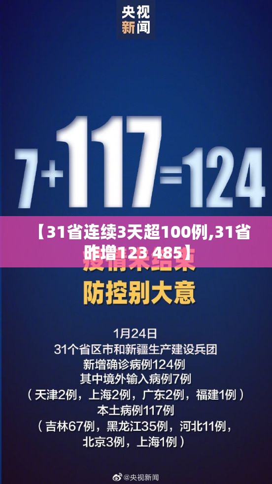 【31省连续3天超100例,31省昨增123 485】