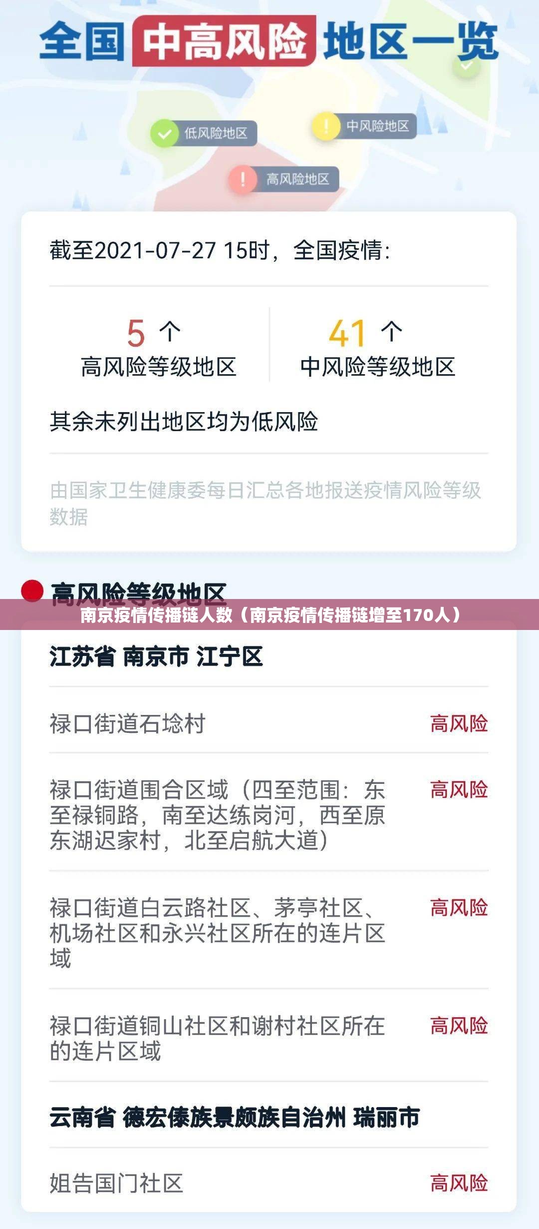 南京疫情传播链人数（南京疫情传播链增至170人）