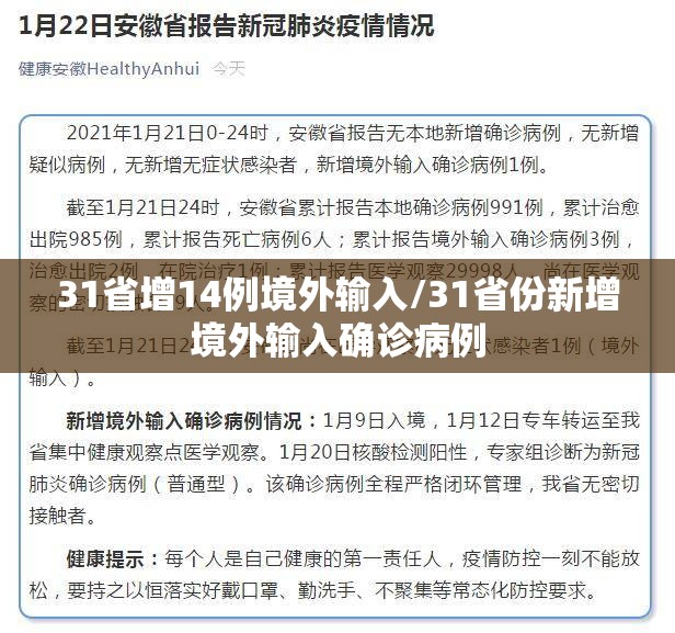 31省增14例境外输入/31省份新增境外输入确诊病例 31省增14例境外输入/31省份新增境外输入确诊病例