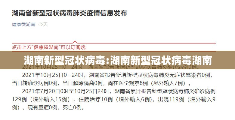 湖南新型冠状病毒:湖南新型冠状病毒湖南