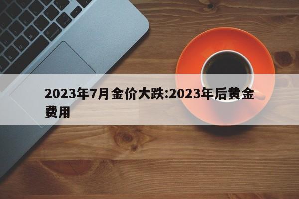 2023年7月金价大跌:2023年后黄金费用