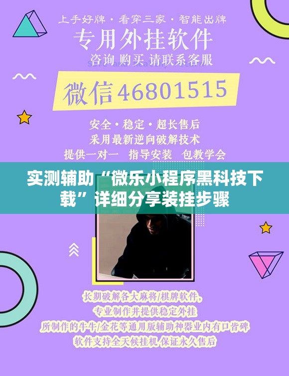 实测辅助“微乐小程序黑科技下载”详细分享装挂步骤