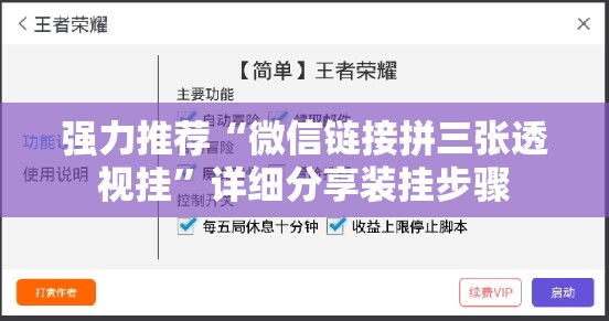 强力推荐“微信链接拼三张透视挂”详细分享装挂步骤