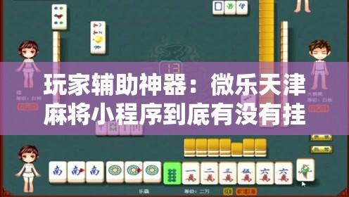 玩家辅助神器：微乐天津麻将小程序到底有没有挂”详细外挂透视辅助软件教程