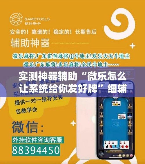实测神器辅助“微乐怎么让系统给你发好牌”细辅助教程分享