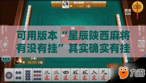 可用版本“星辰陕西麻将有没有挂”其实确实有挂