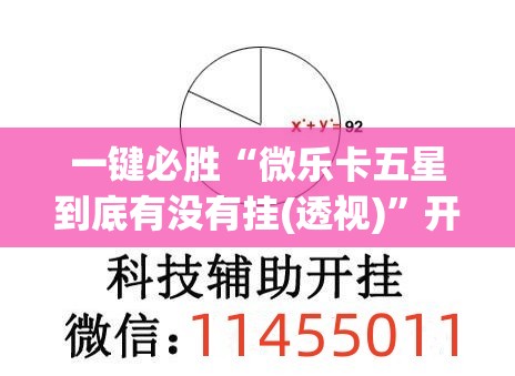 一键必胜“微乐卡五星到底有没有挂(透视)”开挂辅助脚本+详细开挂安装教程