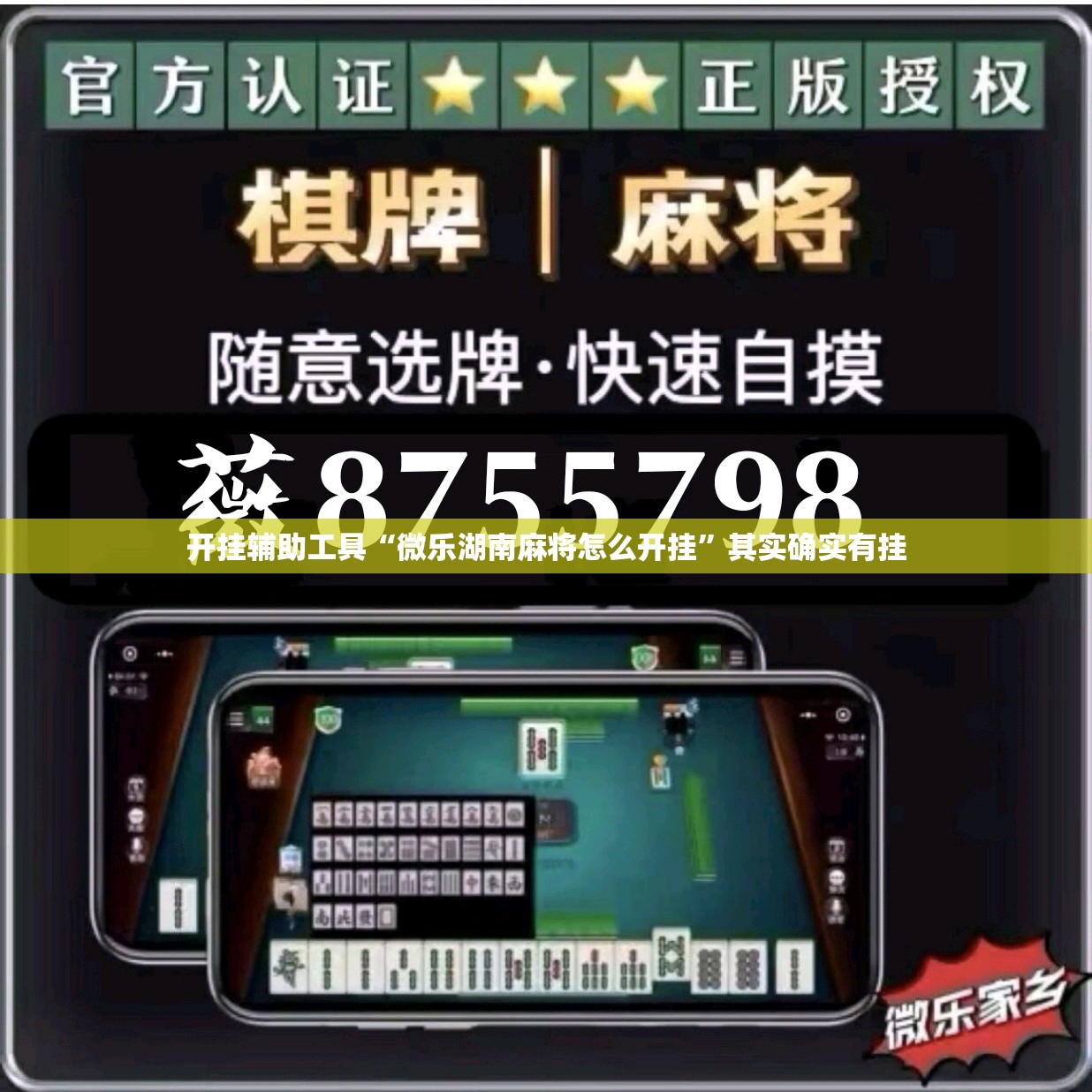 开挂辅助工具“微乐湖南麻将怎么开挂”其实确实有挂