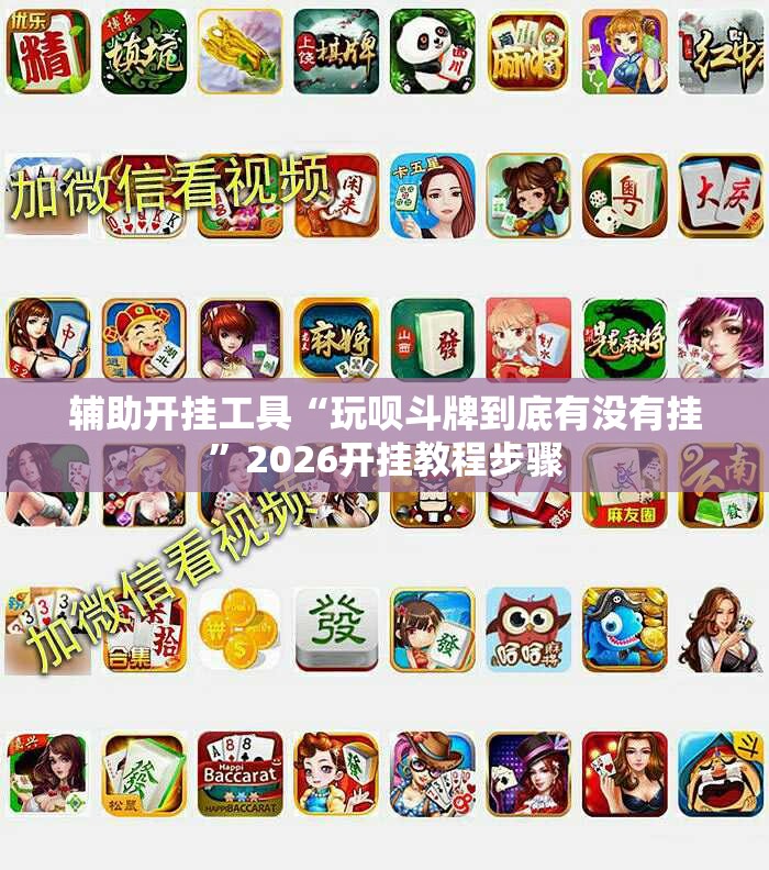 辅助开挂工具“玩呗斗牌到底有没有挂”2026开挂教程步骤