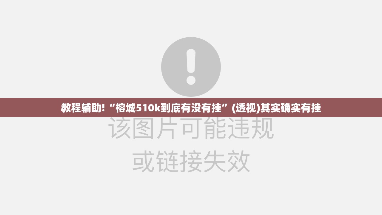 教程辅助!“榕城510k到底有没有挂	”(透视)其实确实有挂