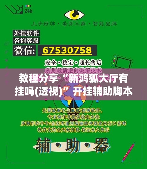 教程分享“新鸿狐大厅有挂吗(透视)	”开挂辅助脚本+详细开挂安装教程