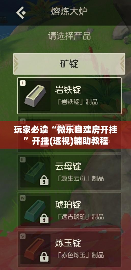 玩家必读“微乐自建房开挂”开挂(透视)辅助教程