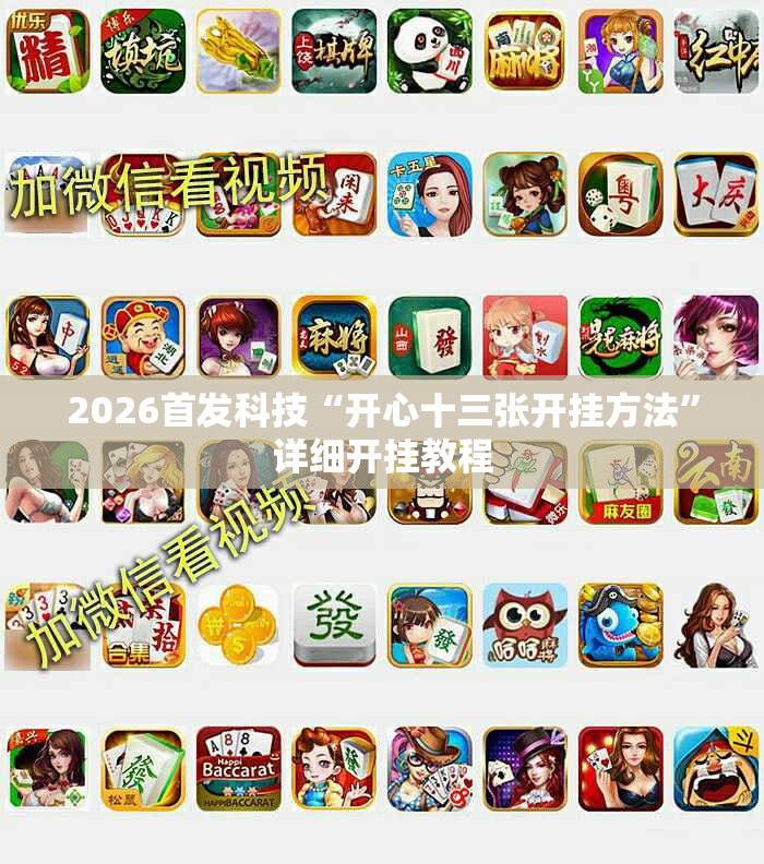 2026首发科技“开心十三张开挂方法”详细开挂教程