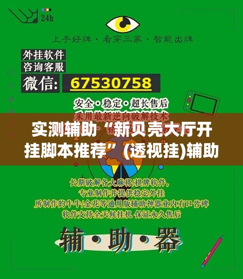 实测辅助“新贝壳大厅开挂脚本推荐”(透视挂)辅助下载教程