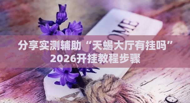 分享实测辅助“天蝎大厅有挂吗”2026开挂教程步骤