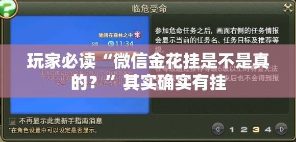 玩家必读“微信金花挂是不是真的？”其实确实有挂