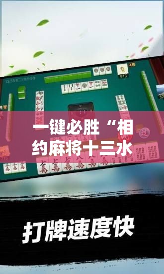 一键必胜“相约麻将十三水开挂”细辅助教程分享
