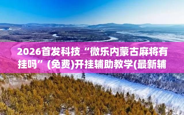2026首发科技“微乐内蒙古麻将有挂吗”(免费)开挂辅助教学(最新辅助开挂教程)