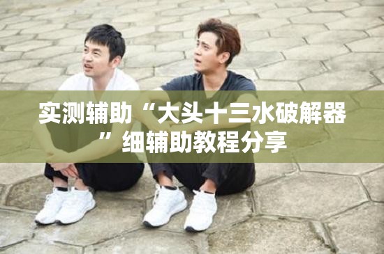 实测辅助“大头十三水破解器”细辅助教程分享